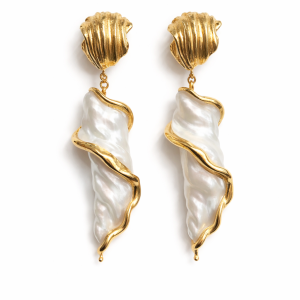 Pendientes Concha & Perla